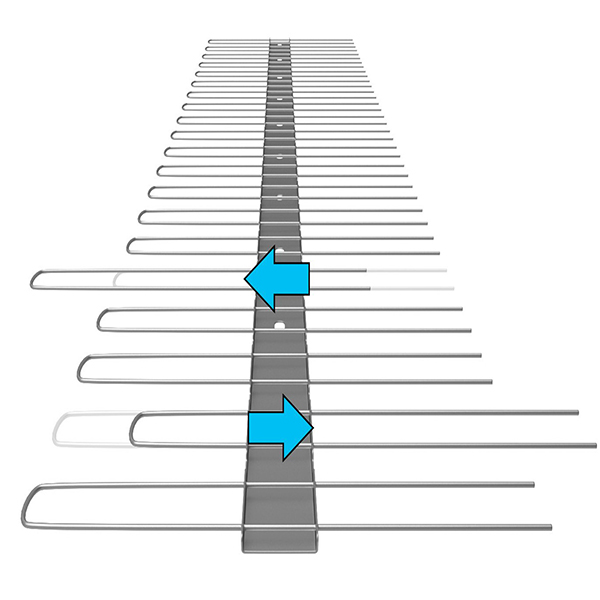 Verstelbare vogelpinnen