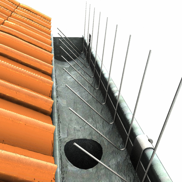 Vogelstrips voor zonnepanelen en dakgoten