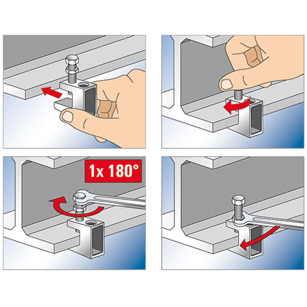 Balkklem voor vogelnet