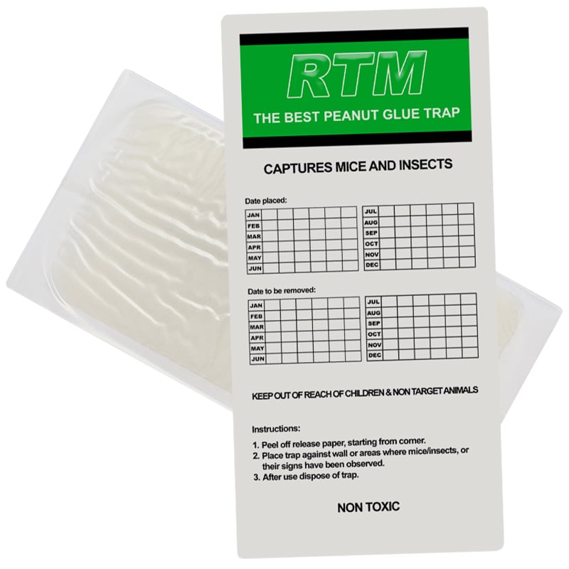 Muizen lijmplanken Trapper RTM pinda (10 stuks)