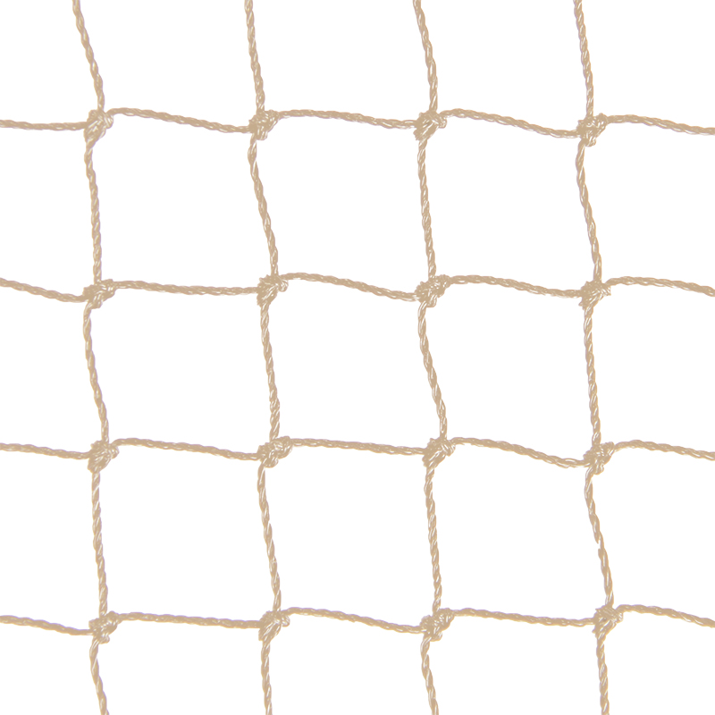Vogelnet 5 x 5 meter zandkleur (maaswijdte: 50mm)
