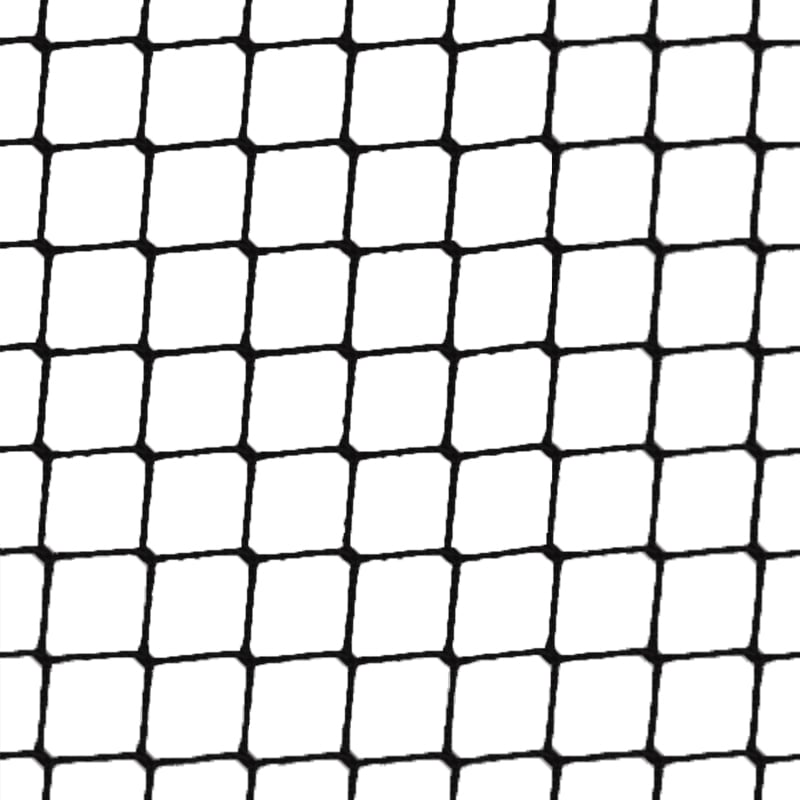 Vogelnet 5 x 5 meter zwart (maaswijdte: 19mm)