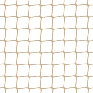 Vogelnet 5 x 5 meter zandkleur (maaswijdte: 19mm)