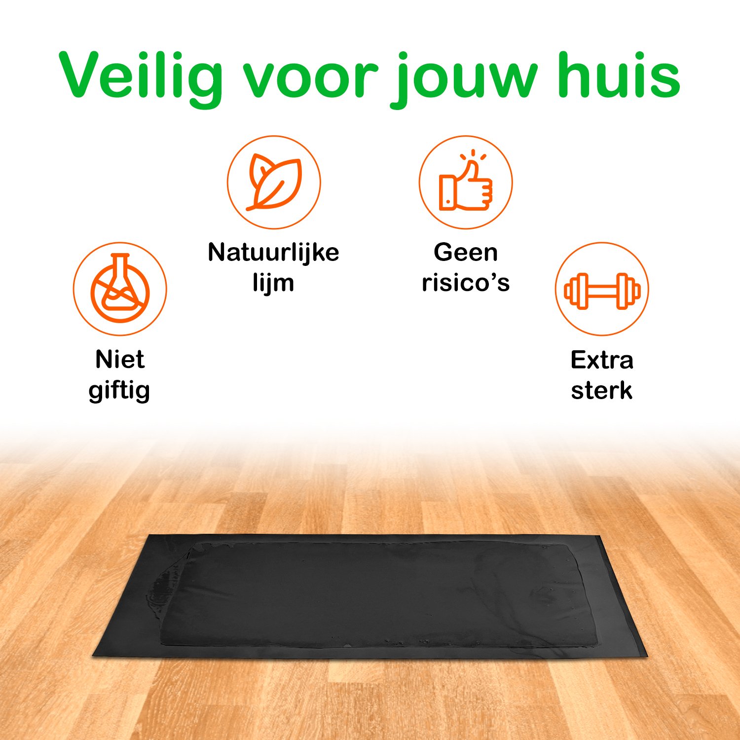 Muizen lijmplanken Trapper RTM Zwart (72 stuks) - Afbeelding 4