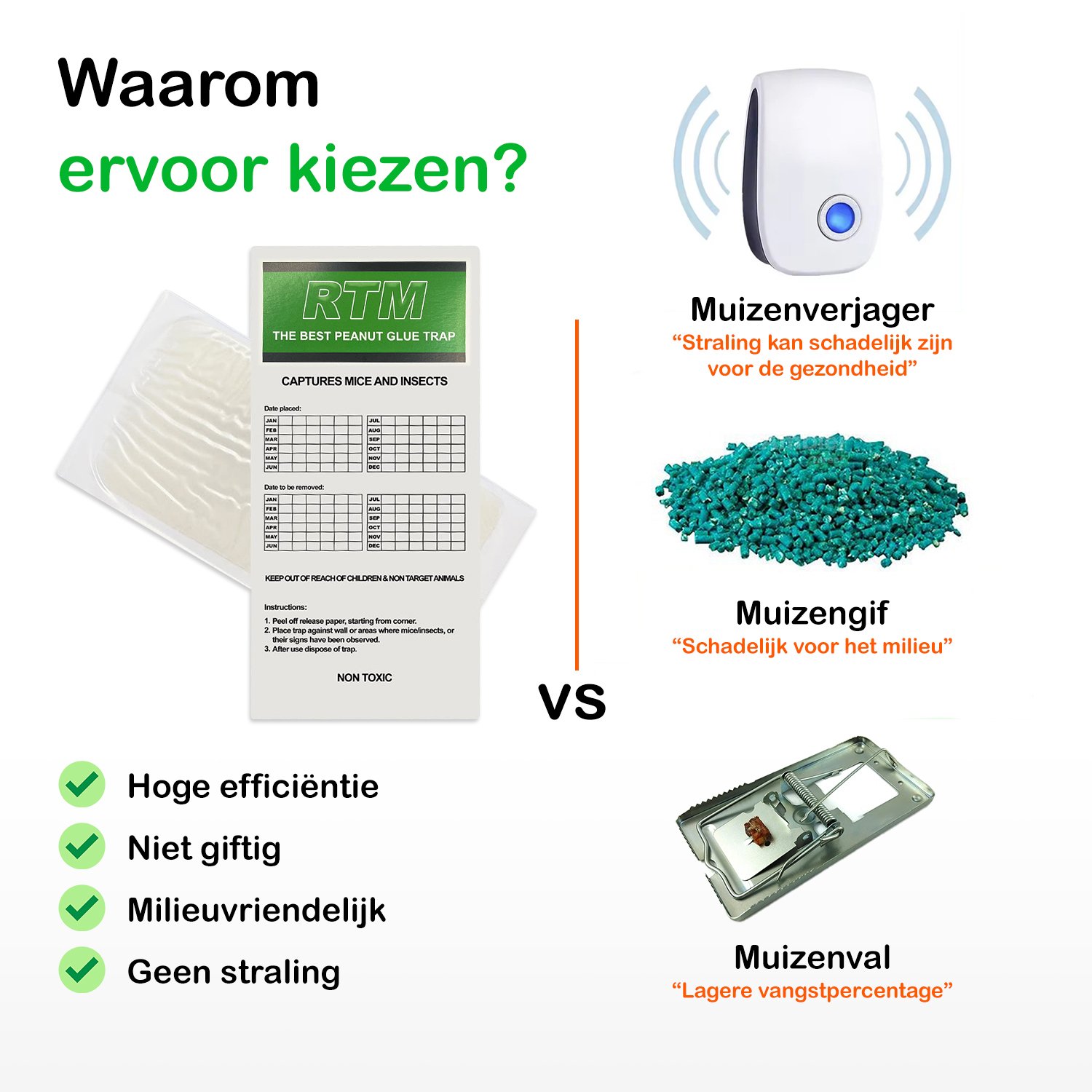 Muizen lijmplanken Trapper RTM pinda (10 stuks) - Afbeelding 6