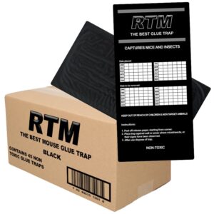 Muizen lijmplanken Trapper RTM Zwart (45 stuks)