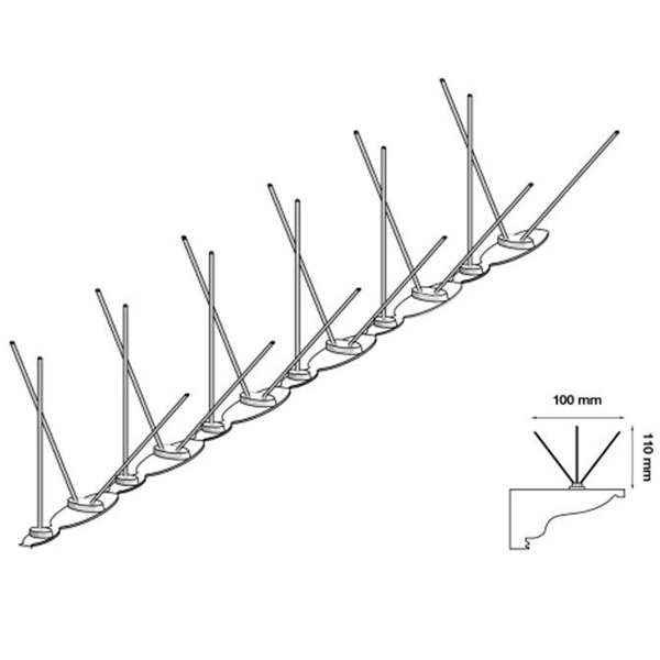 Vogelabwehr Spikes U2 U2