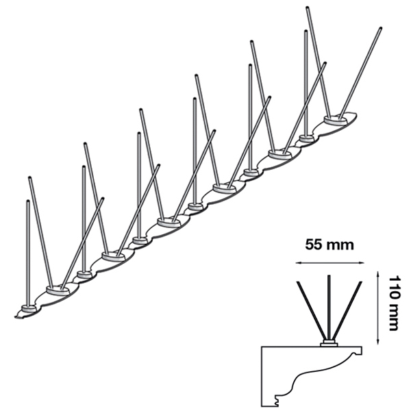 Vogelabwehr Spikes U1