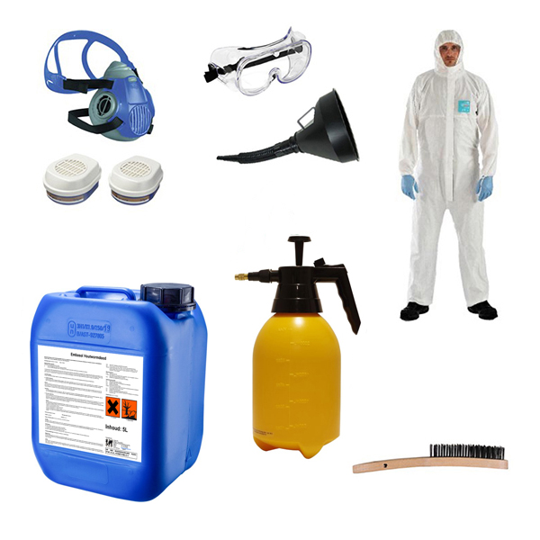 Holzwurm bekämpfen Komplettpaket (40m2)