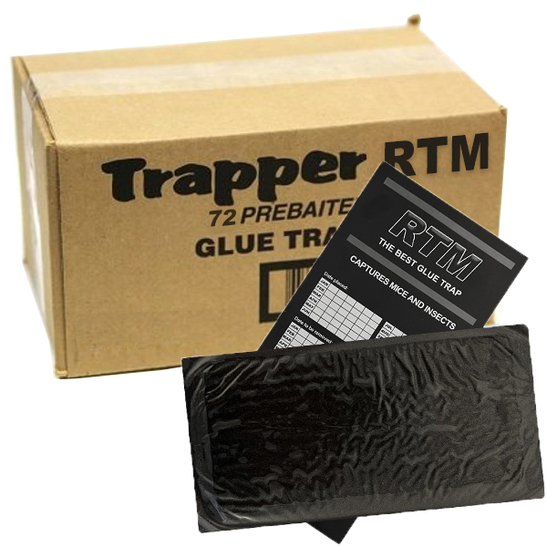 Muizen lijmplanken Trapper RTM zwart