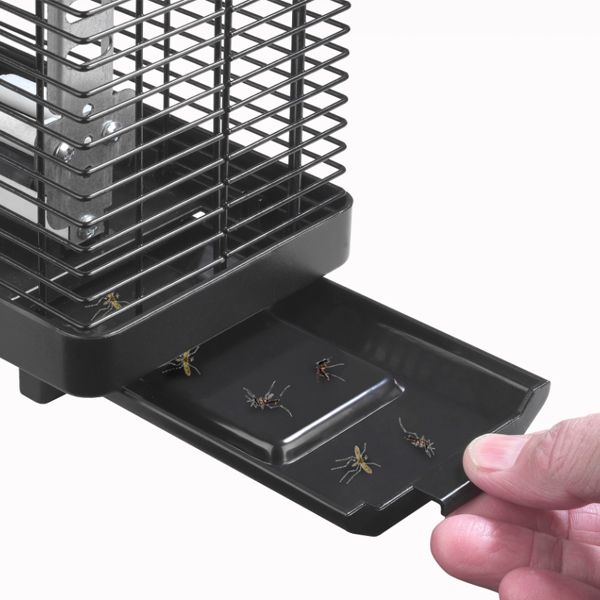 Waterbestendige vliegenlamp opvangbak