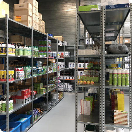 Magazijn van Ongediertewinkel